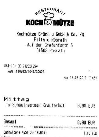 emsan Hffner Kochmtze Restaurant